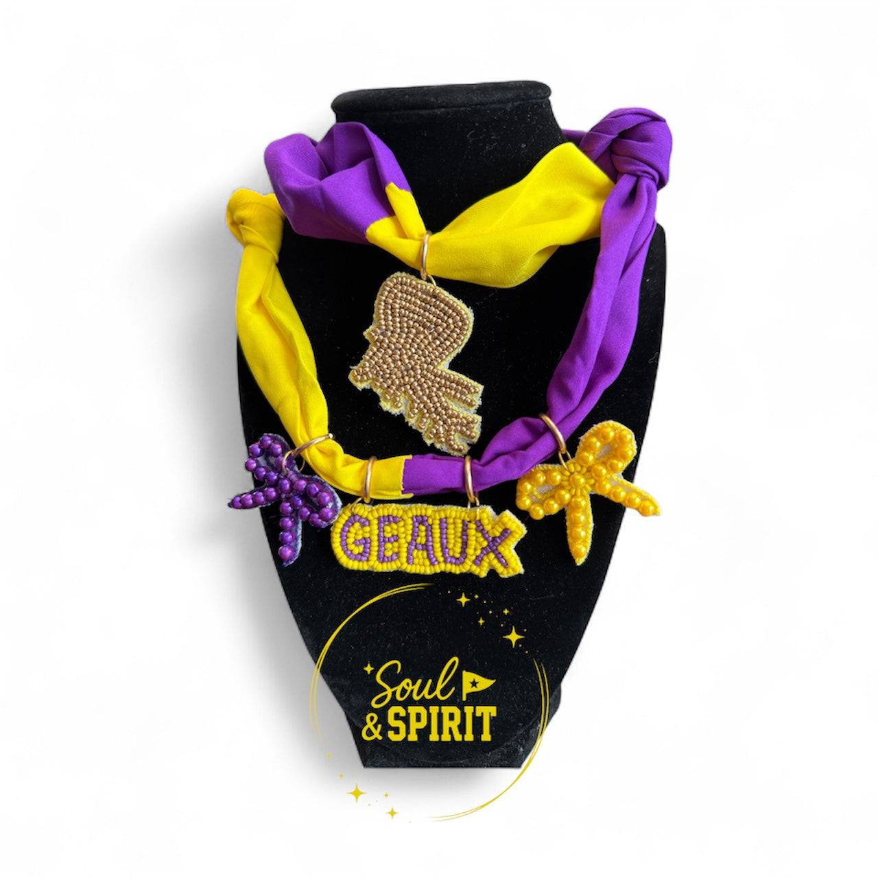 GEAUX Scarf Necklace