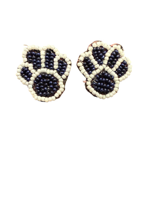Paw Print Studs