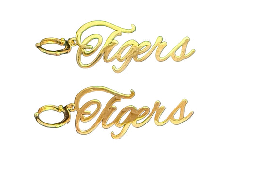 Golden Tigers Earrings