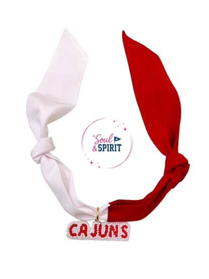Cajuns Game Day Scarf Necklace