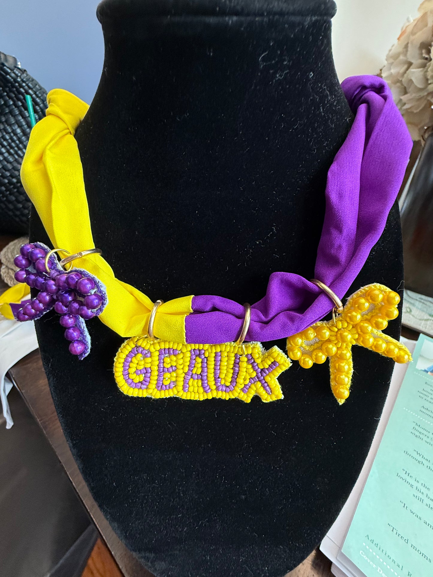 GEAUX Scarf Necklace