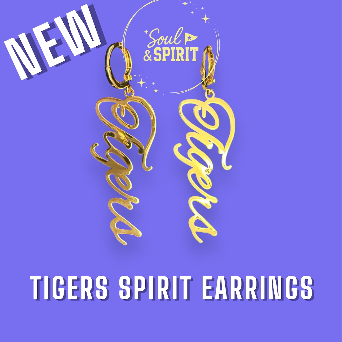 Golden Tigers Earrings
