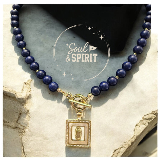 The Lady in Blue Necklace